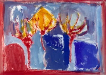 Three Trees, 2002 (akryl på papper)